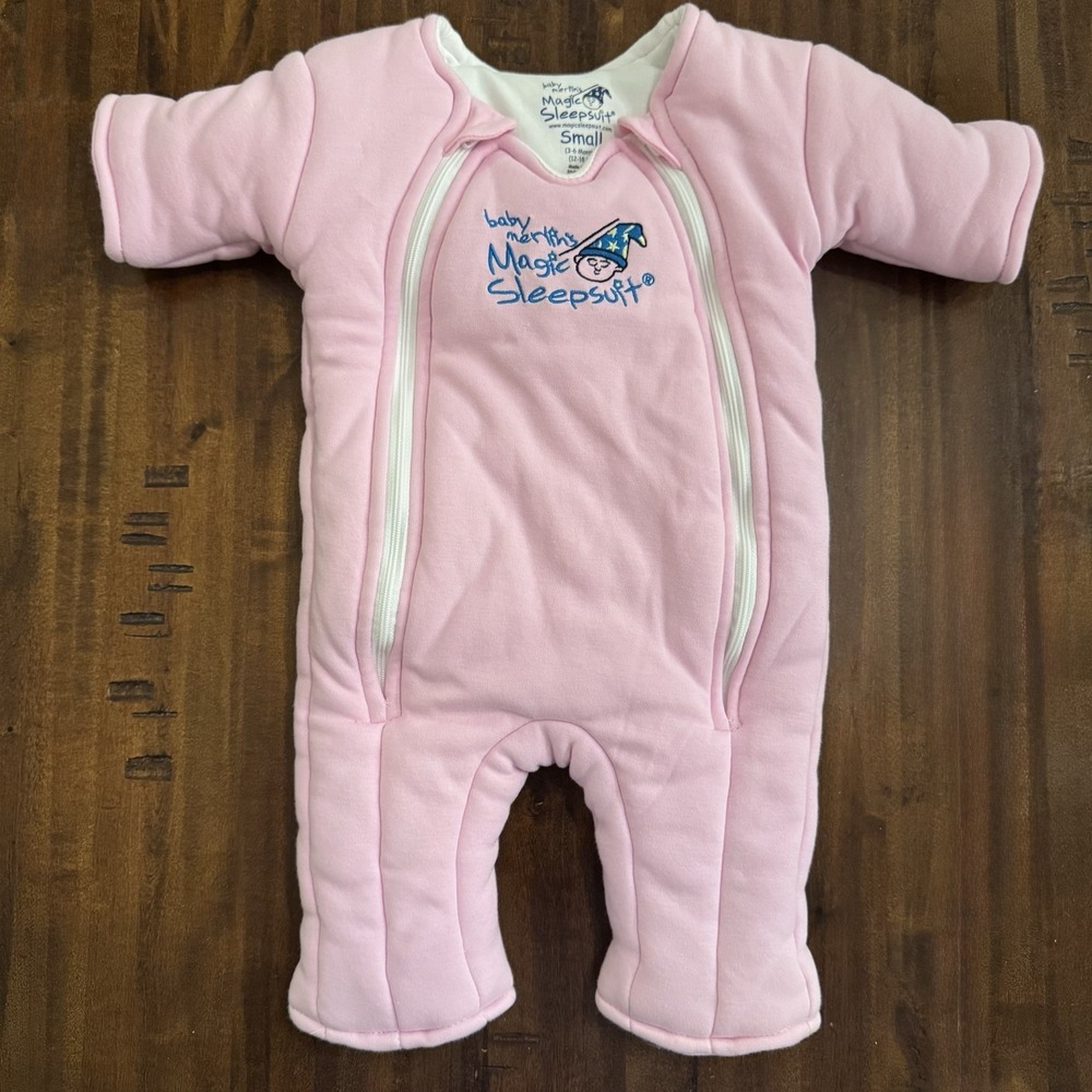 Baby Merlin's Magic Sleepsuit Size Small, 3/6 Months, 12-18 Lbs, Pink